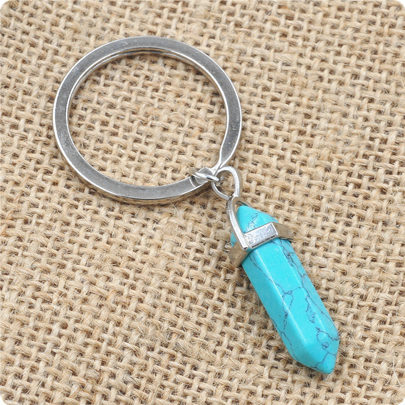 Keychain by natural stone