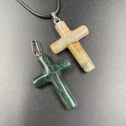 cross semi-precious stones variety