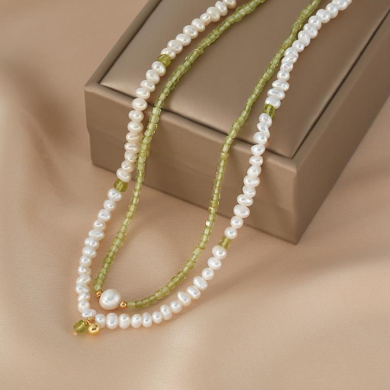 Pearl Necklace Women's Natural Stone