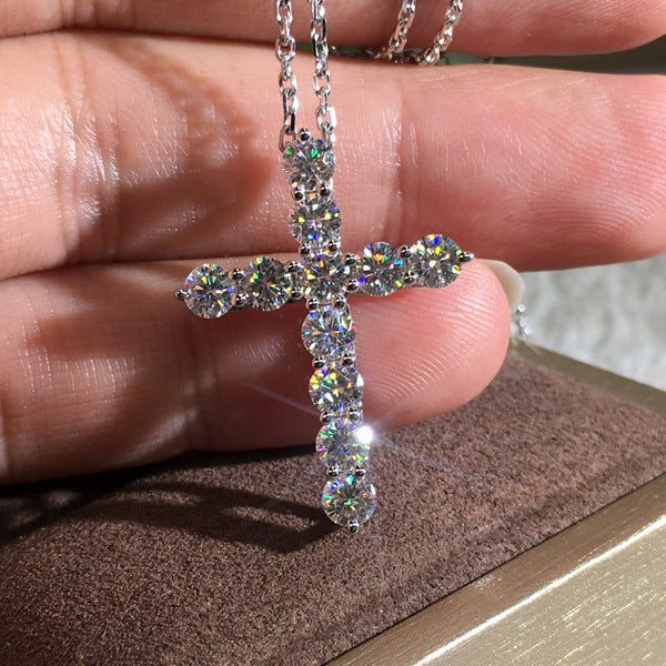 Cross Necklace Zircon Pendant