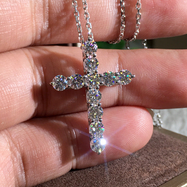 Cross Necklace Zircon Pendant