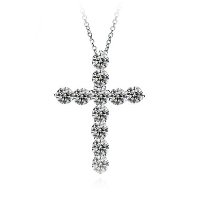 Cross Necklace Zircon Pendant