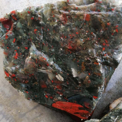 Natural African Bloodstone, Raw Mineral, Large Chicken Blood Color Rough Stone 3-10 Cm, Carving Material Rough Stone