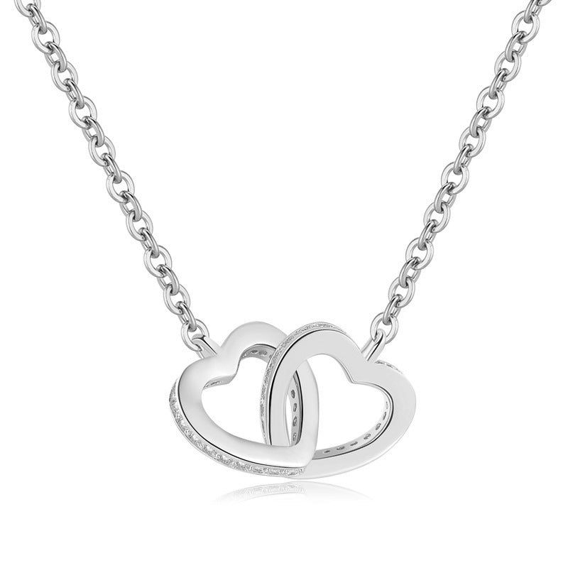 925 silver necklace love