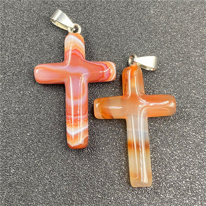 cross semi-precious stones variety