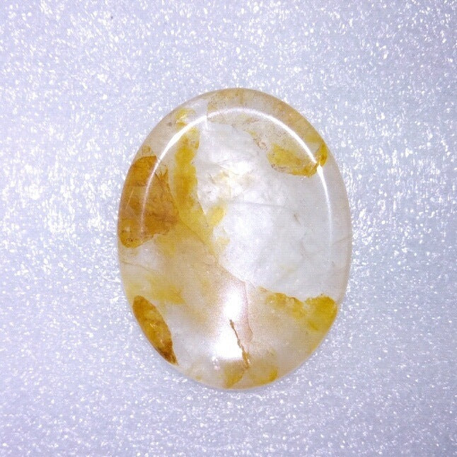 Oval Thumb Stone Natural Crystal