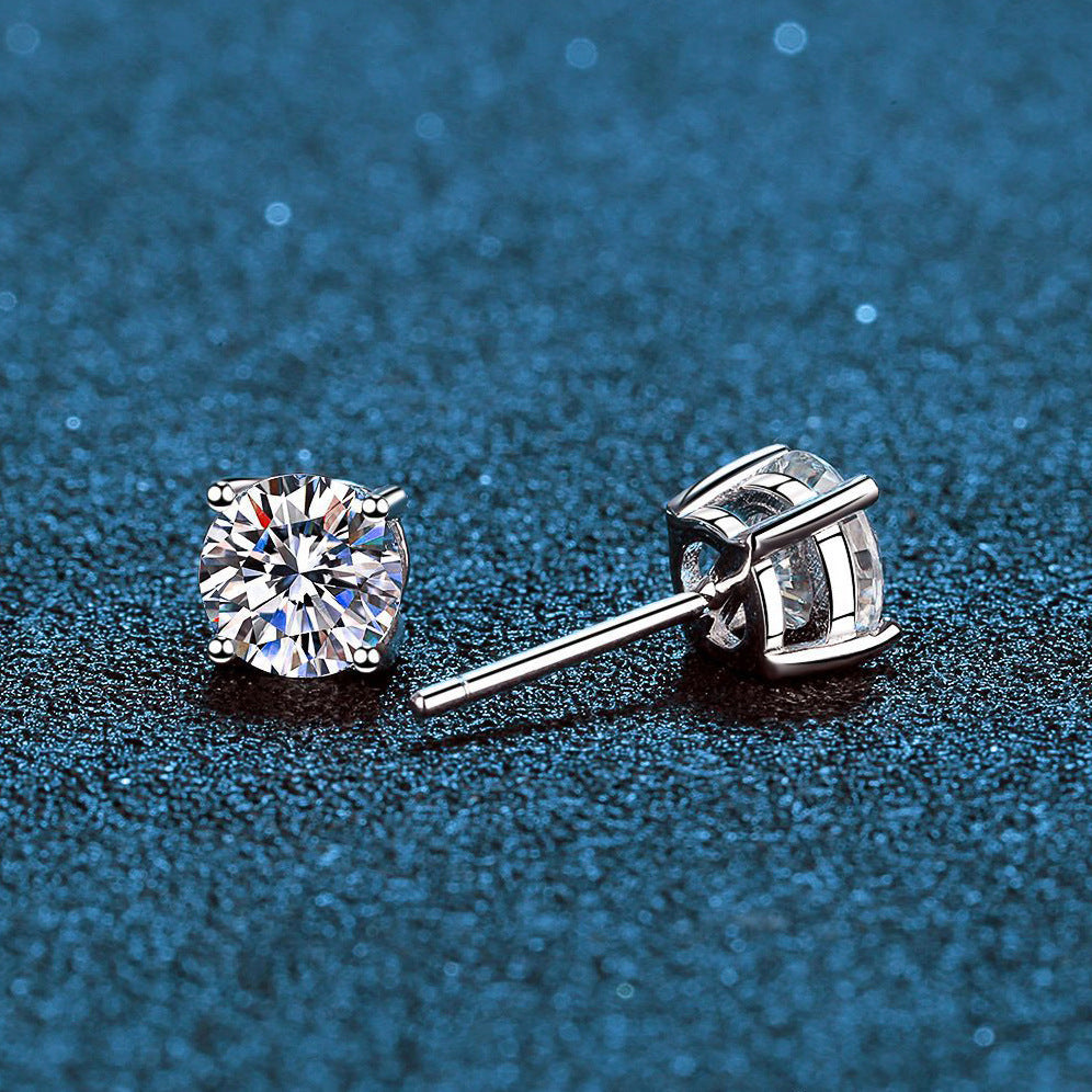 S925 Silver Moissanite Earrings