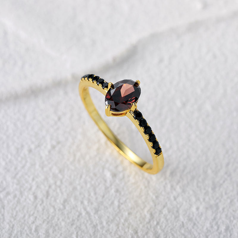 StoneCraft™  Black Onyx Cluster Ring