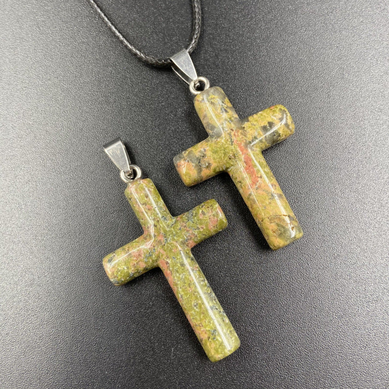 cross semi-precious stones variety