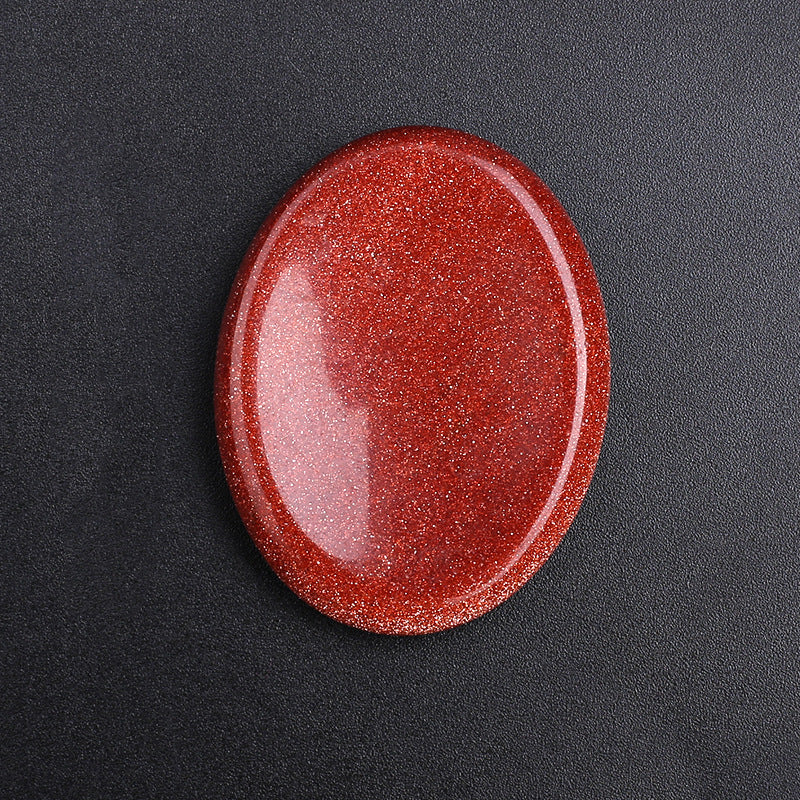 Oval Thumb Stone Natural Crystal