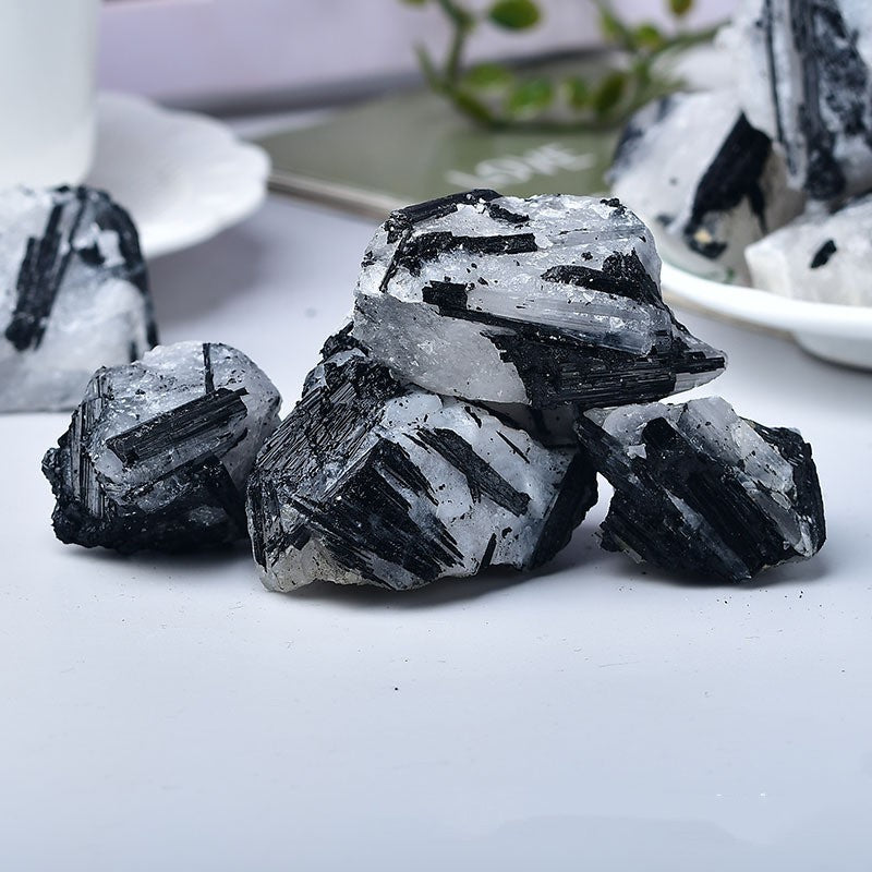 Natural Black Hair Tourmaline crystal