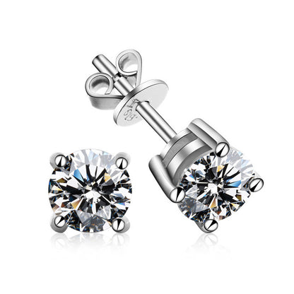 S925 Silver Moissanite Earrings