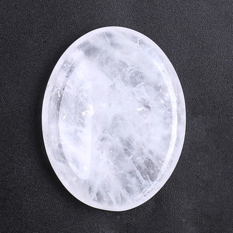 Oval Thumb Stone Natural Crystal